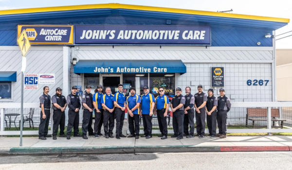 John’s Automotive Care service center in San Diego offering professional diagnostics, brake repair, and engine services
