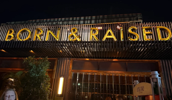 Born and Raised upscale steakhouse in Little Italy, one of the best restaurants in San Diego for dry-aged steaks and rooftop dining.