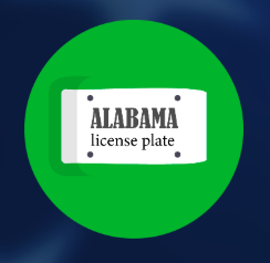 Alabama License Plate