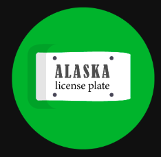 Alaska License Plate