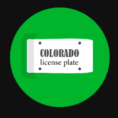 Colorado License Plate