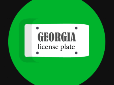 Georgia License Plate