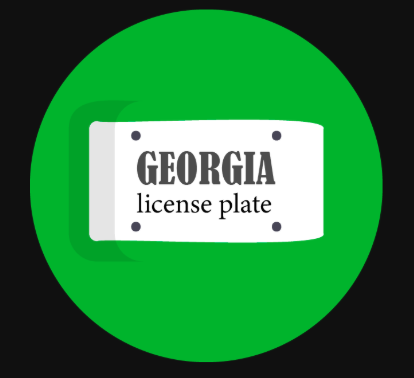 Georgia License Plate