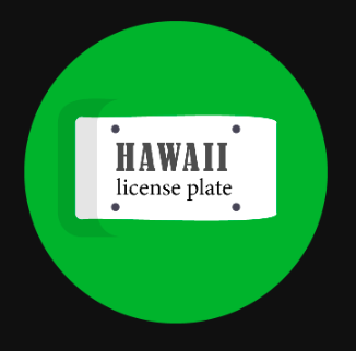 Hawaii License Plate