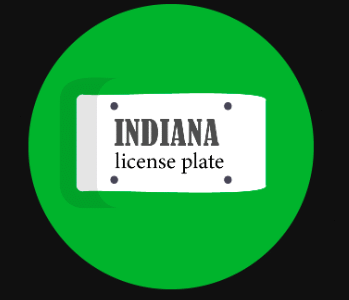 Indiana License Plate