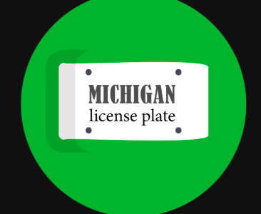 Michigan License Plate