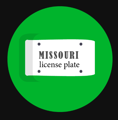 Missouri License Plate