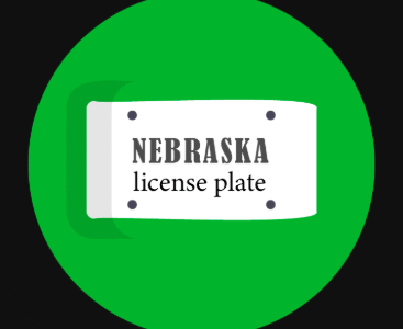 Nebraska License Plate
