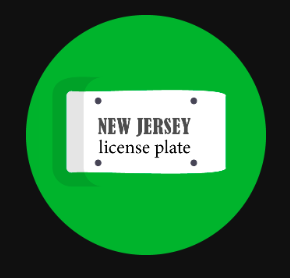 New Jersey License Plate