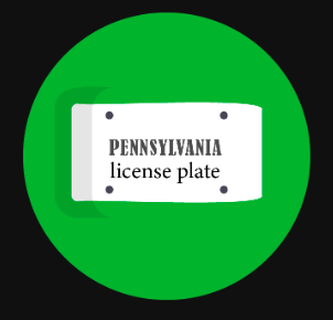 Pennsylvania License Plate