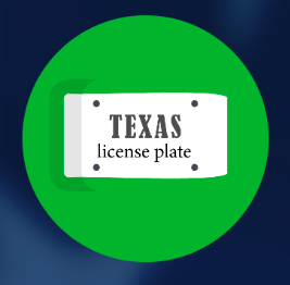 Texas License Plate