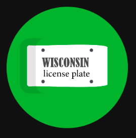 Wisconsin License Plate