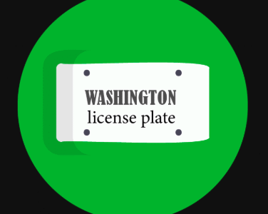 Washington License Plate