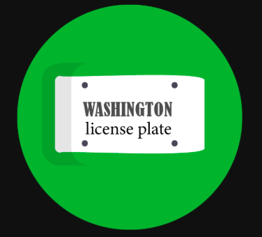 Washington License Plate