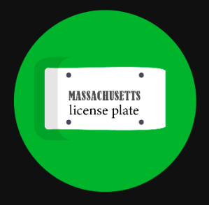 Massachusetts License Plate