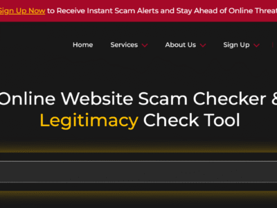 Scam Alerts - The Ultimated Website Scam Detector