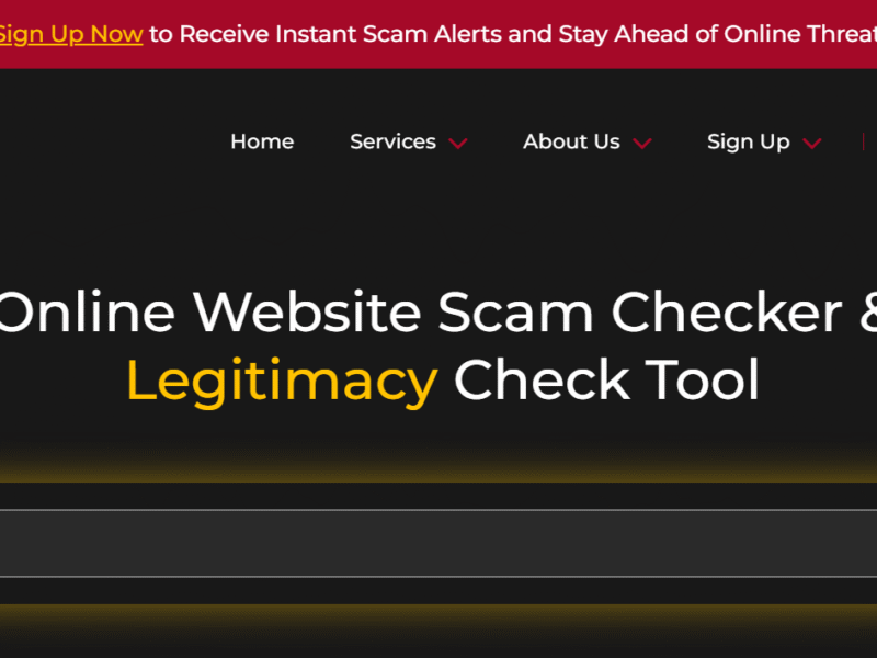 Scam Alerts - The Ultimated Website Scam Detector